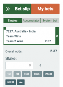 odds indvsaus melbet