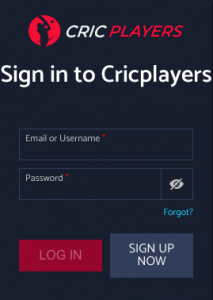 cricplayers app login